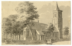 202573 Gezicht op de Nederlands Hervormde kerk te Soest uit het noordoosten.